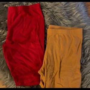 2 pair of biker shorts